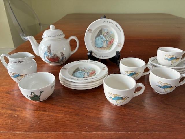 Puntgaaf Peter Rabbit kinder theeservies, Ophalen of Verzenden, Nieuw, Meisje