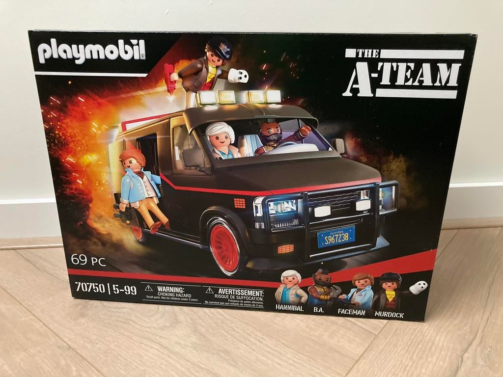 Playmobil 70750 A-team bus, Ophalen of Verzenden, Nieuw, Complete set