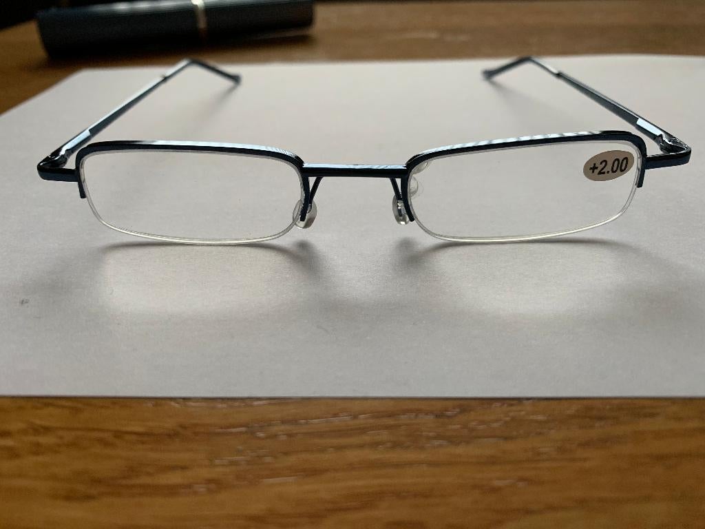 leesbril +2, Overige merken, Blauw, Nieuw, Ophalen of Verzenden