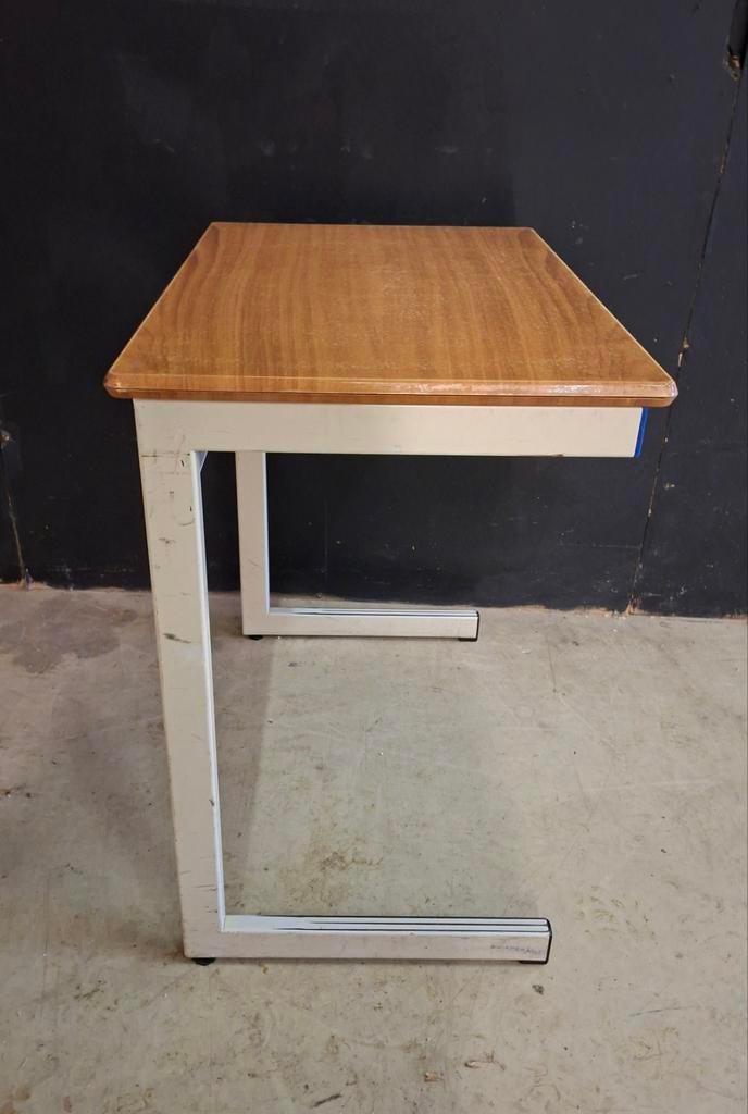 20x  Galvanitas Schoolbureau  tafel hoog 77 bureau werktafel, Ophalen, Gebruikt, Vintage, 55 tot 75 cm