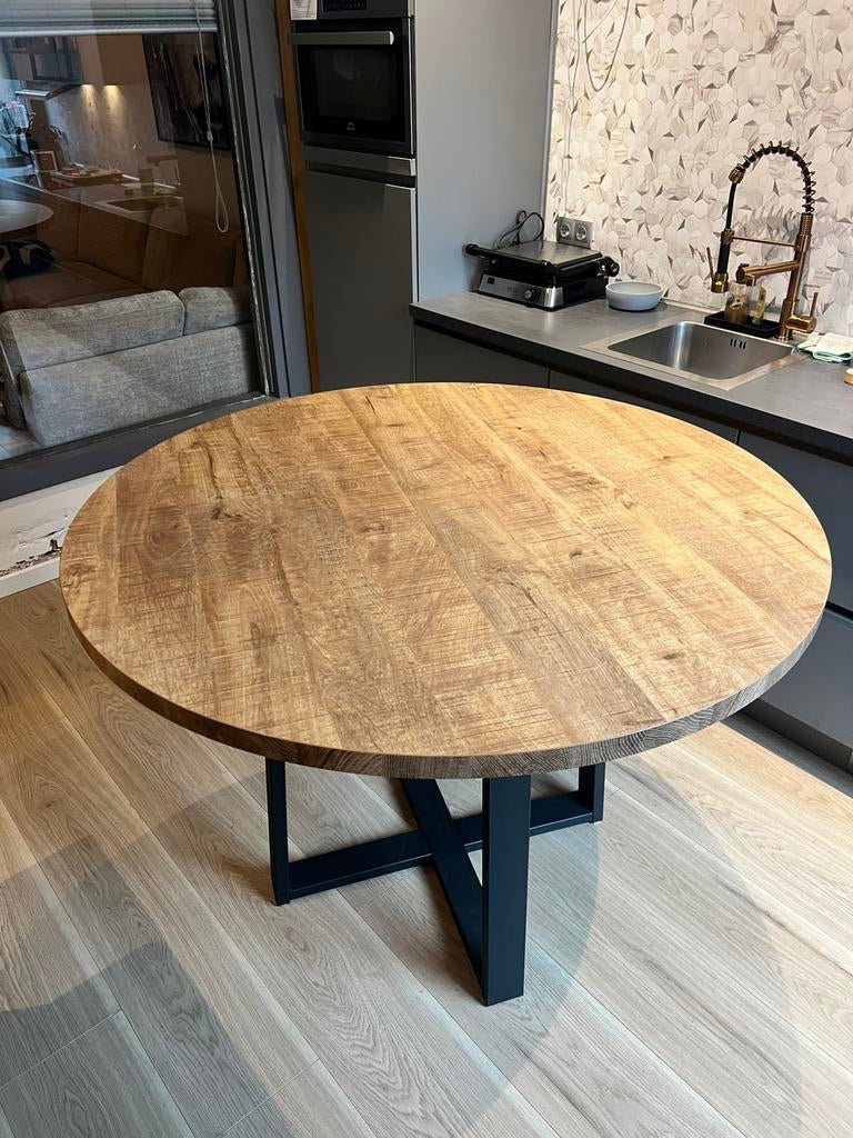 Ronde bar(eet)tafel - HACO 130, Ophalen, Rond, Zo goed als nieuw, 100 tot 150 cm