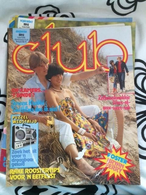 maandblad club augustus 1981, Ophalen of Verzenden, 1980 tot heden, Nederland, Tijdschrift