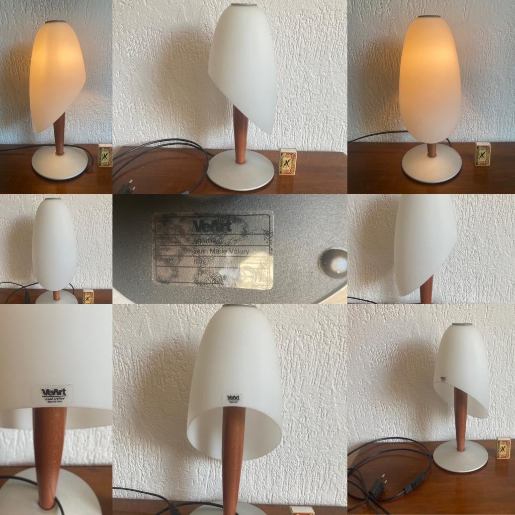 Arpasia Jean-Marie Valery Italiaans design Veart tafellampje, Ophalen of Verzenden, Zo goed als nieuw, Glas, Minder dan 50 cm