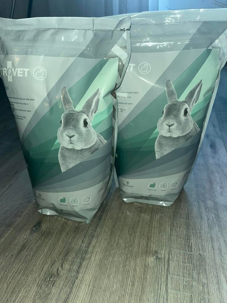 Trovet rabbit konijnenvoer 2 zakken, Ophalen of Verzenden, Knaagdier of Konijn