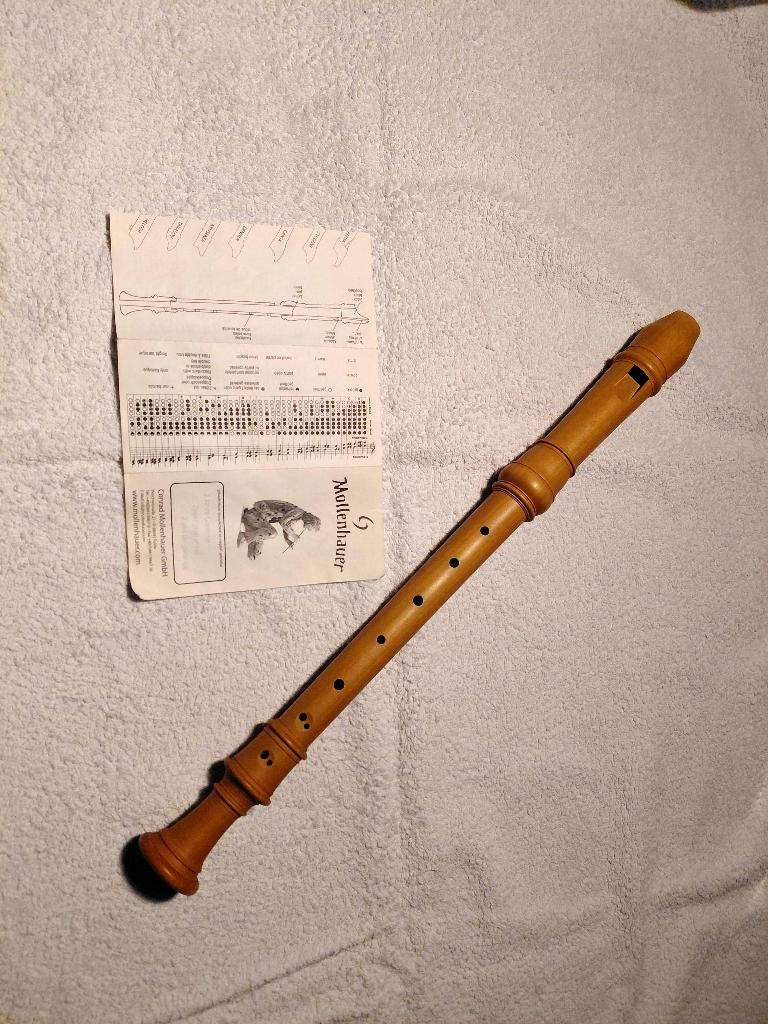 Mollenhauer Denner Alto blokfuit, Ophalen of Verzenden, Zo goed als nieuw, Alt, Met koffer, hoes of etui