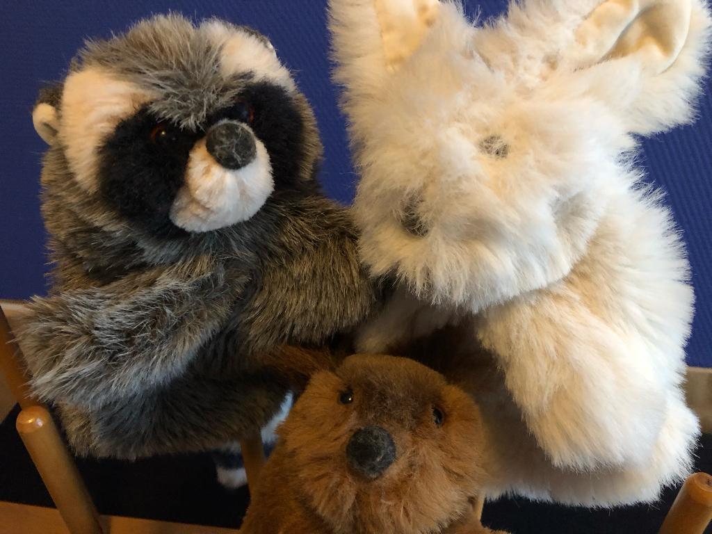 Vintage. Jaren 80 Fluppets Handpoppen, Ophalen of Verzenden, Gebruikt, Overige typen