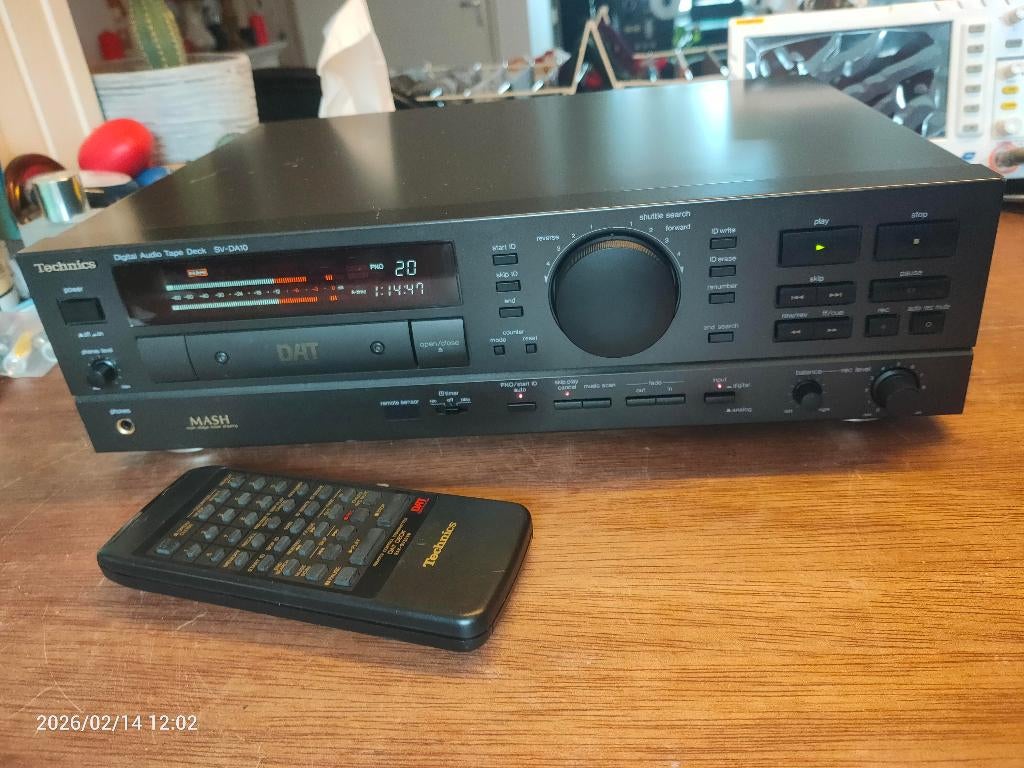 Technics SV-DA10 DAT + afstandsbediening, Ophalen of Verzenden, Enkel, Overige merken, Tiptoetsen