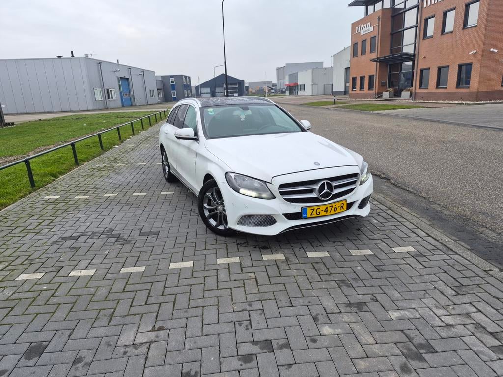 Mercedes-Benz C-Klasse C180 CDI 1.6 85KW Estate AT7 2015 Wit, Auto's, Mercedes-Benz, Automaat, Achterwielaandrijving, Euro 6, 4 cilinders