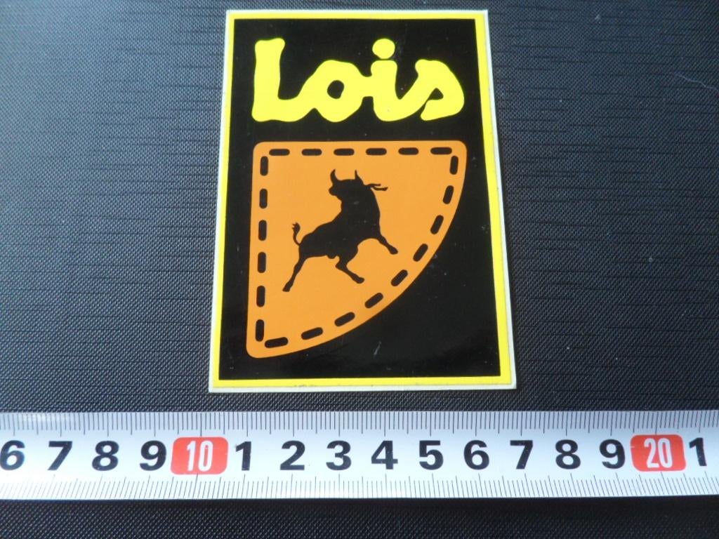 sticker 107 logo LOIS jeans, Verzamelen, Ophalen, Zo goed als nieuw