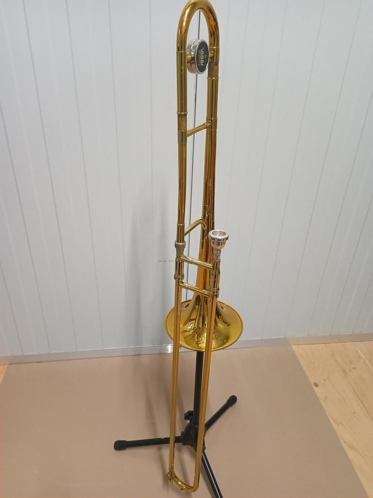 Tenor trombone King 2103 USA 3B, Muziek en Instrumenten, Ophalen, Gebruikt, Tenor, Met koffer