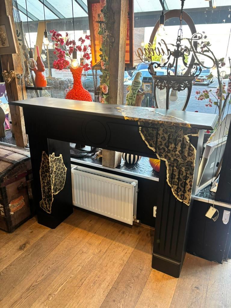 Leuke sier schouw hout, Ophalen, Zo goed als nieuw, Vrijstaande haard, Houthaard