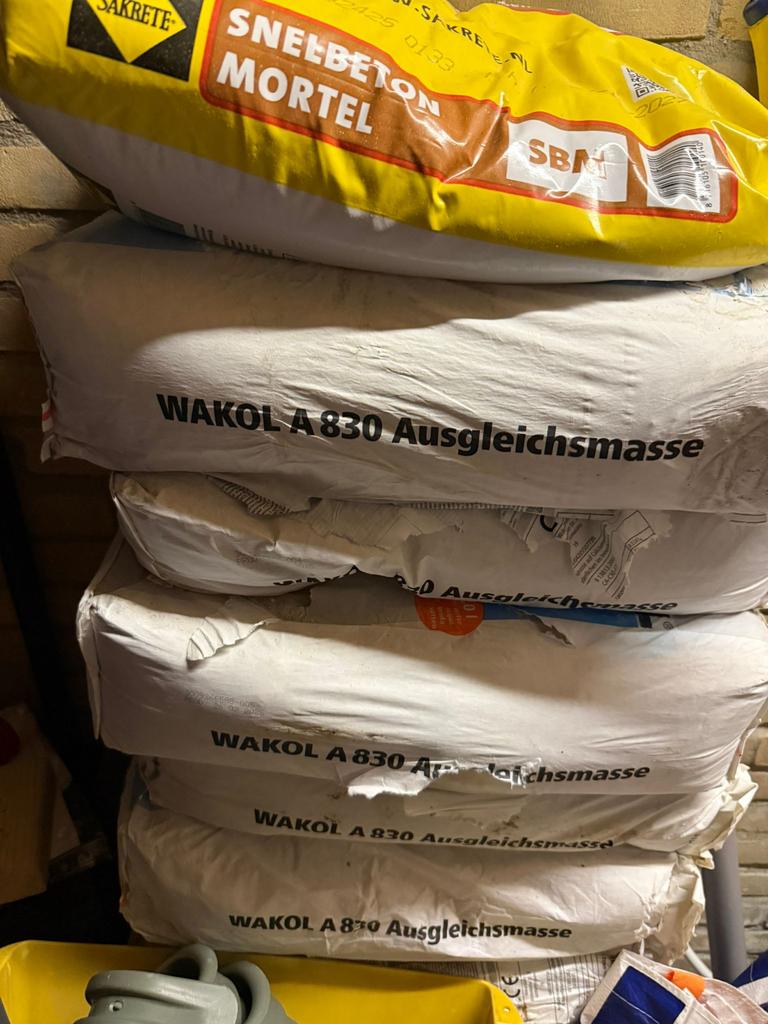Egaline Wakol A830 + Snelbeton Mortel gratis, Ophalen, Gebruikt, Overige typen