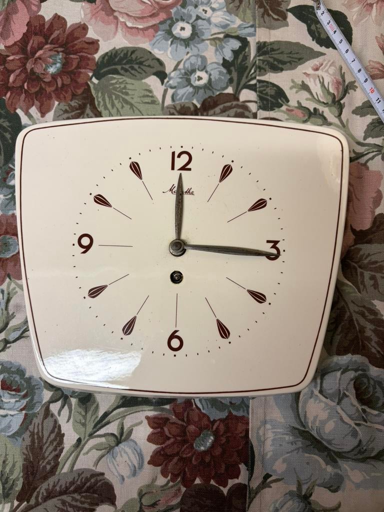 Vintage keukenklok Mauthe, Ophalen of Verzenden, Zo goed als nieuw