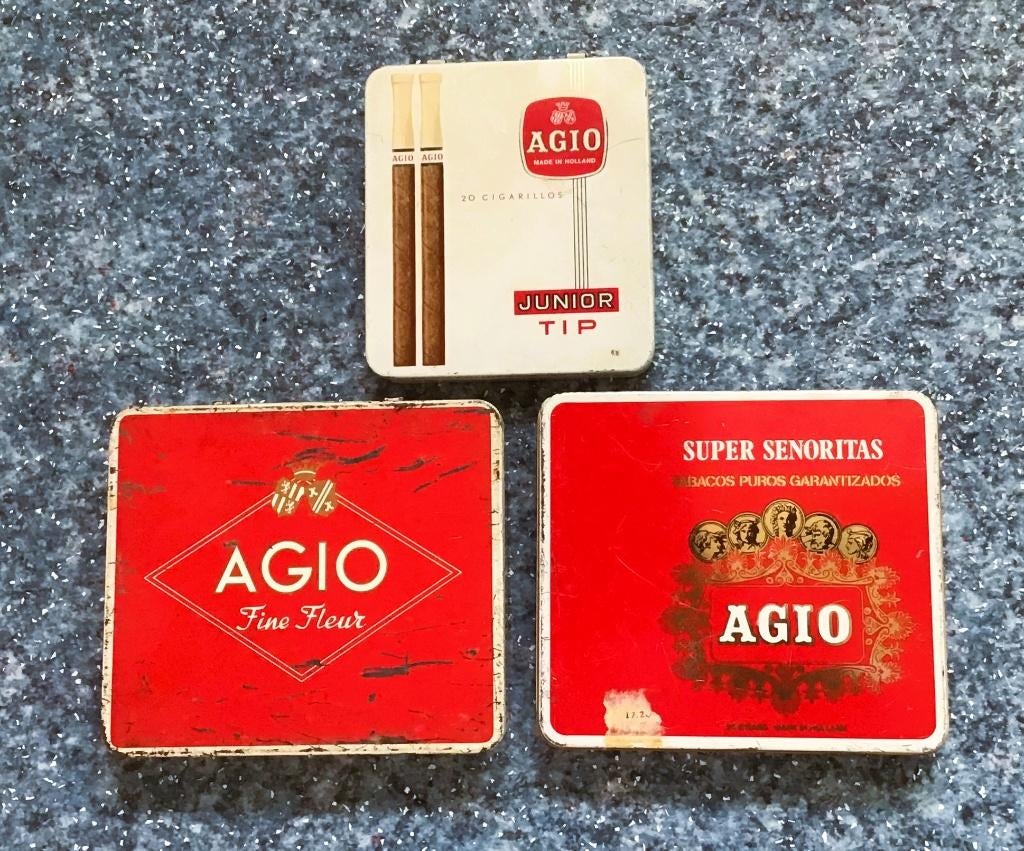 Diverse blikjes AGIO, Ophalen of Verzenden, Gebruikt, Overige