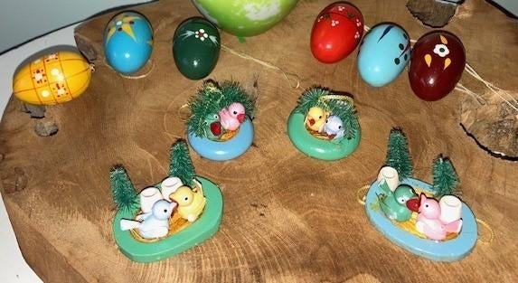 Vintage paasdecoratie/hangers, Ophalen of Verzenden, Gebruikt
