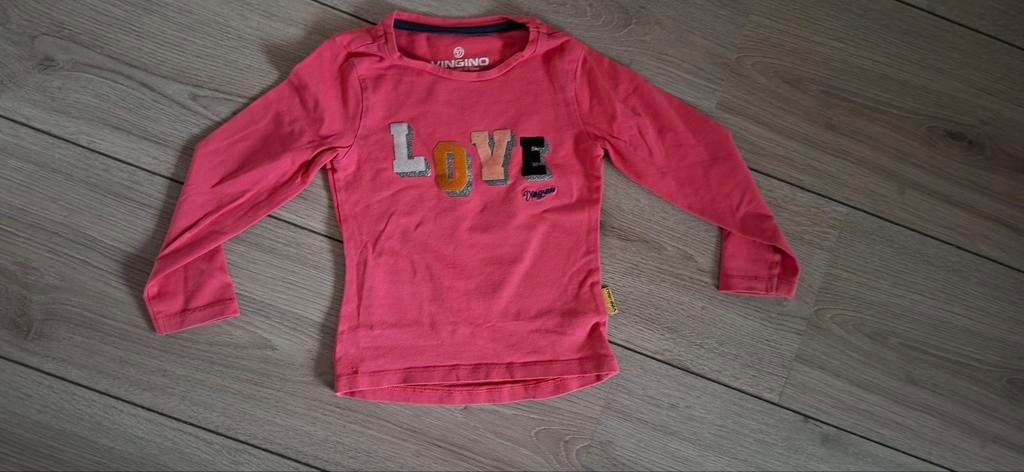 Vingino Shirt Maat 92, Meisje, Ophalen of Verzenden, Zo goed als nieuw, Vingino