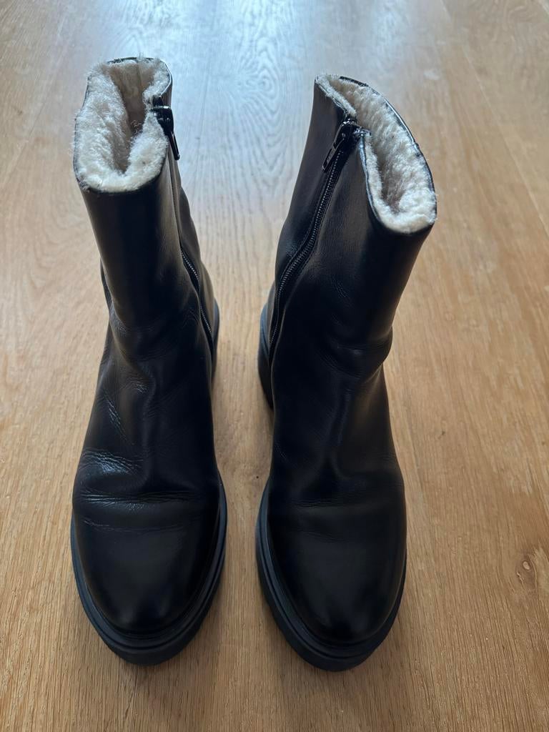 Vai Vai leren laarsjes maat 40, Kleding | Dames, Schoenen, Ophalen of Verzenden, Zo goed als nieuw, Zwart