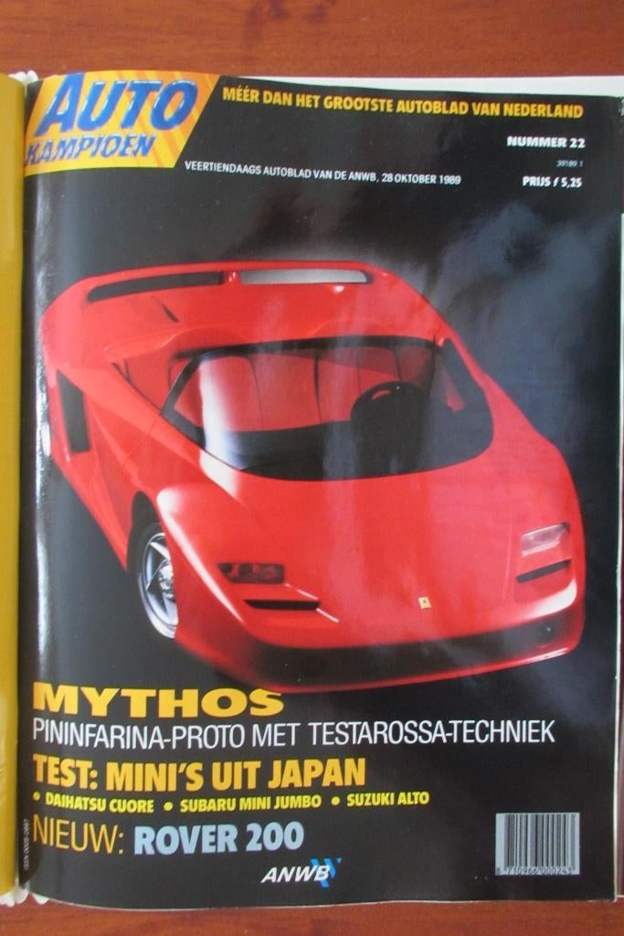 Autokampioen 22 1989 Pininfarina Mythos, Fiesta XR2i, 911, Ophalen of Verzenden, Nieuw, Porsche