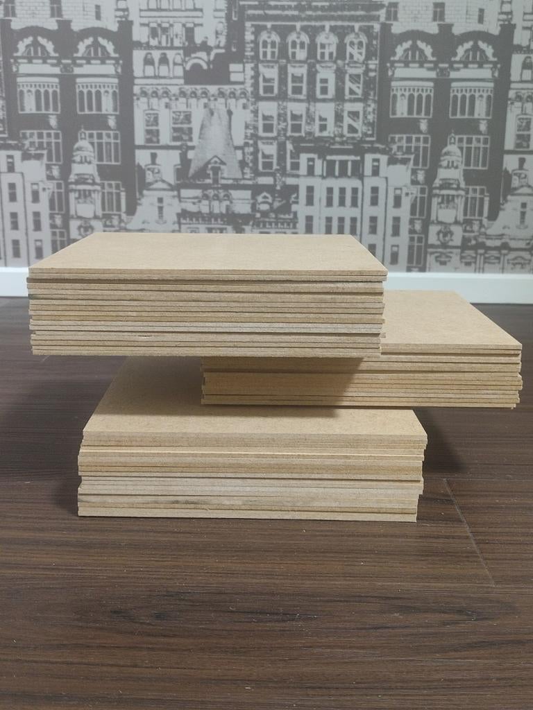 MDF Plankjes DIY schilderen frezen modelbouw hout plank 50st, Minder dan 25 mm, Overige typen, Nieuw, Ophalen of Verzenden