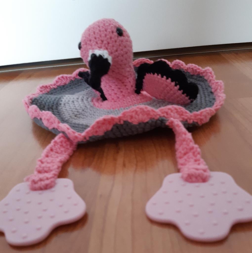 Knuffeldoekje Flamingo, Ophalen, Nieuw, Kraamcadeau