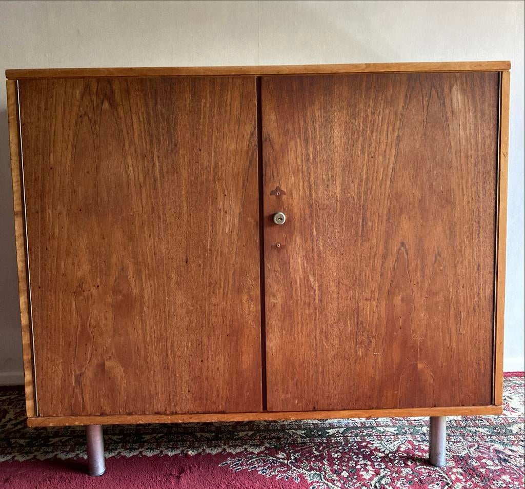 Vintage Pastoe Kast CB32 - Cees Braakman, Ophalen, Gebruikt, Teakhout, 50 tot 100 cm