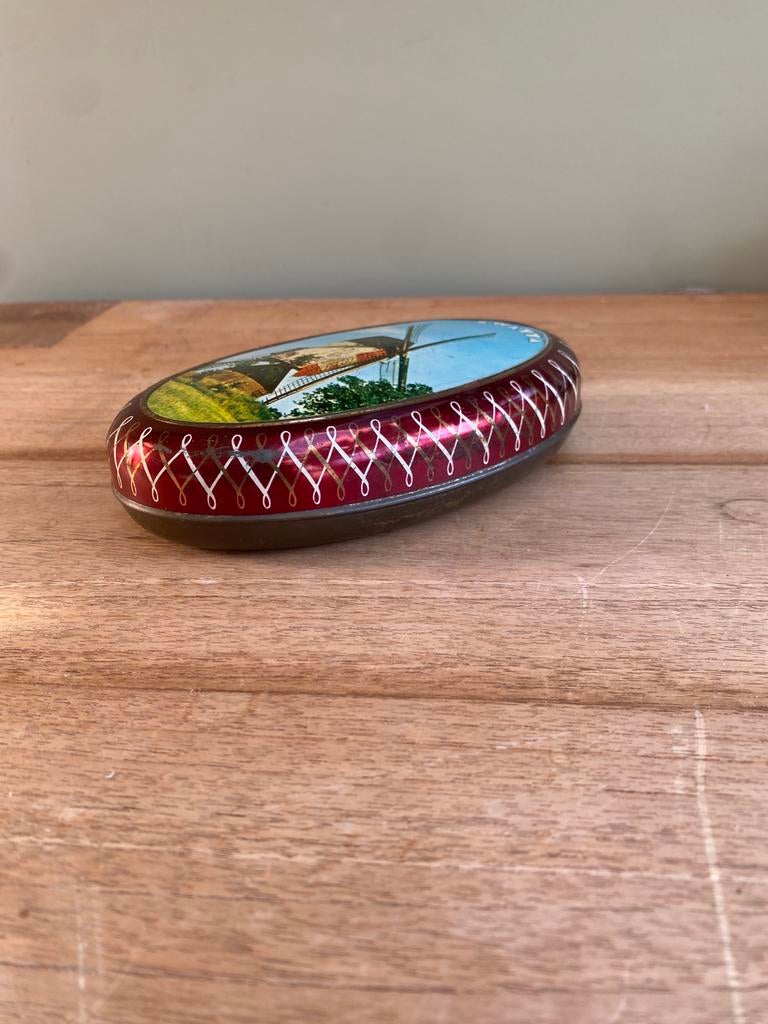 Vintage Kwatta Blik - Molen Design, Verzamelen, Blikken, Ophalen, Gebruikt, Overige merken