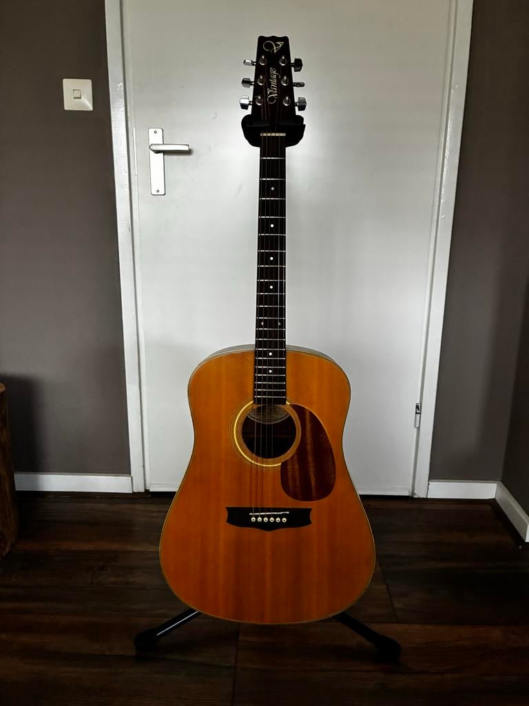 Vantage VS15 Dreadnought Westerngitaar - Nieuwe Frets, Ophalen of Verzenden, Gebruikt, Western- of Steelstringgitaar