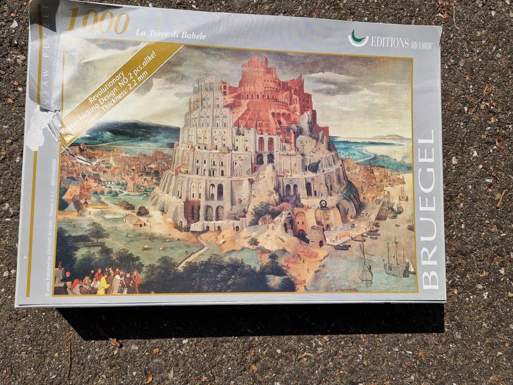 Puzzel Toren van Babel - Breugel - 1000 stukjes, Ophalen, 500 t/m 1500 stukjes, Zo goed als nieuw