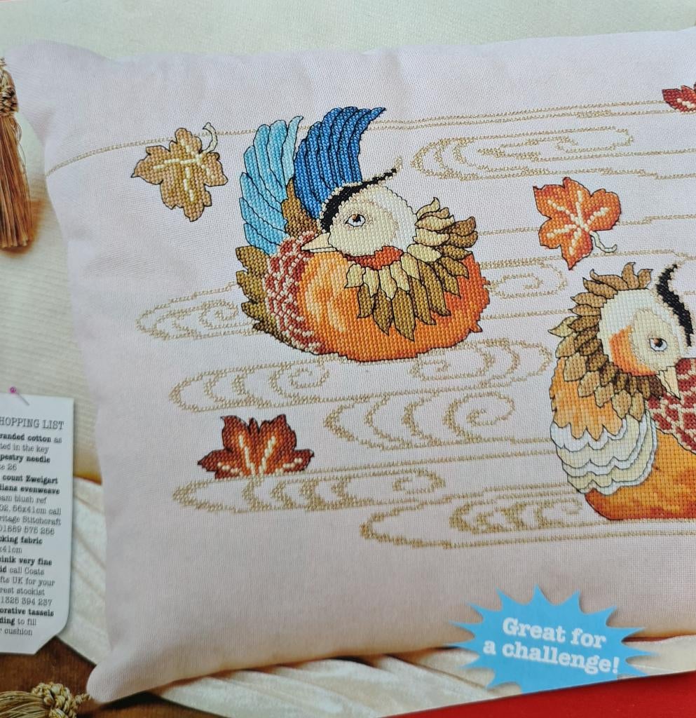 Mandarijneend borduurpatroon, Ophalen, Nieuw, Handborduren, Patroon