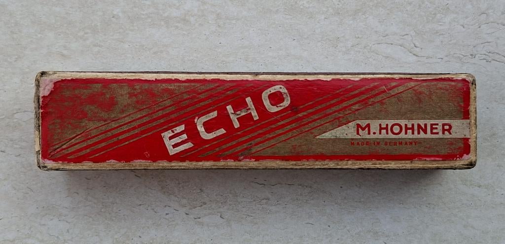 Mondharmonica The Echo van M. Hohner, Ophalen of Verzenden, Gebruikt, Overige typen, Met koffer of doosje