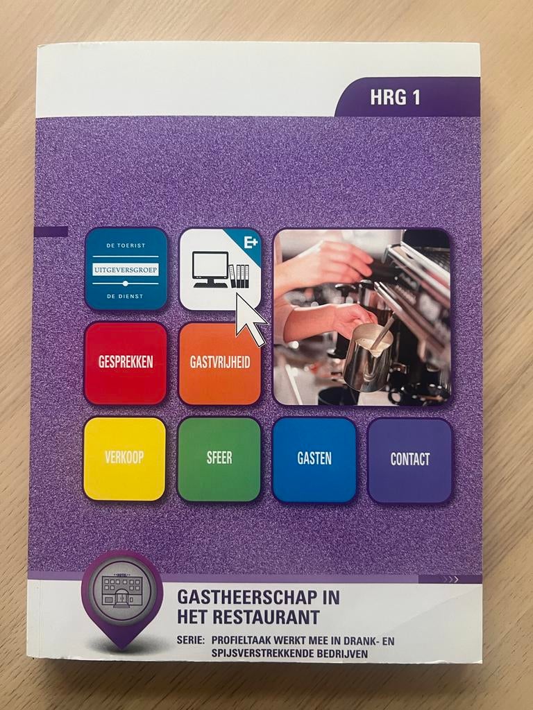 Gastheerschap in het restaurant HRG 1 + e-boek, Boeken, Studieboeken en Cursussen, Ophalen of Verzenden, Gelezen, MBO