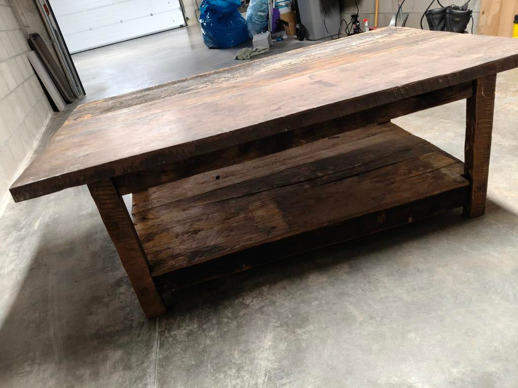 Oude Indiase salontafel - 121x75x47cm, Gebruikt, 100 tot 150 cm, Indiase stijl, Minder dan 50 cm