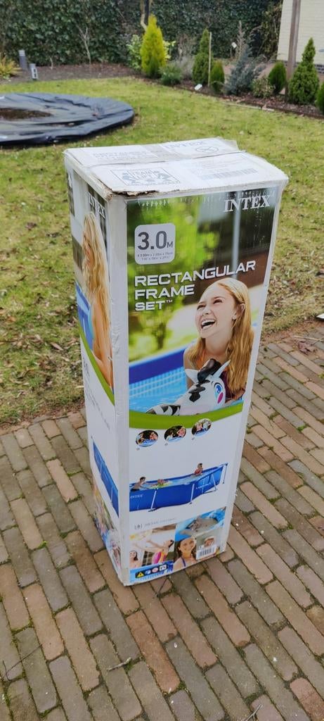 Intex zwembad 3.00m x 2.00m x 75cm, Ophalen, Gebruikt, Opzetzwembad, Rechthoekig