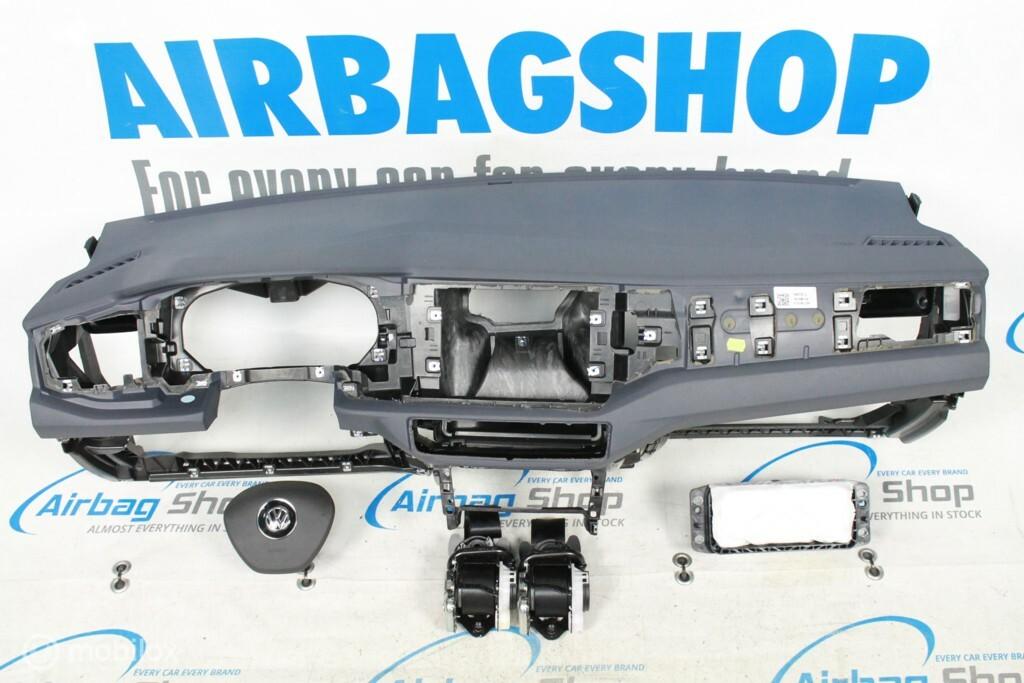 Airbag set - Dashboard blauw Volkswagen Polo (2018-heden), Gebruikt, Ophalen of Verzenden