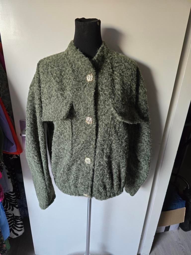 Dames vest jas nieuw, Ophalen of Verzenden, Nieuw, Maat 42/44 (L), Groen