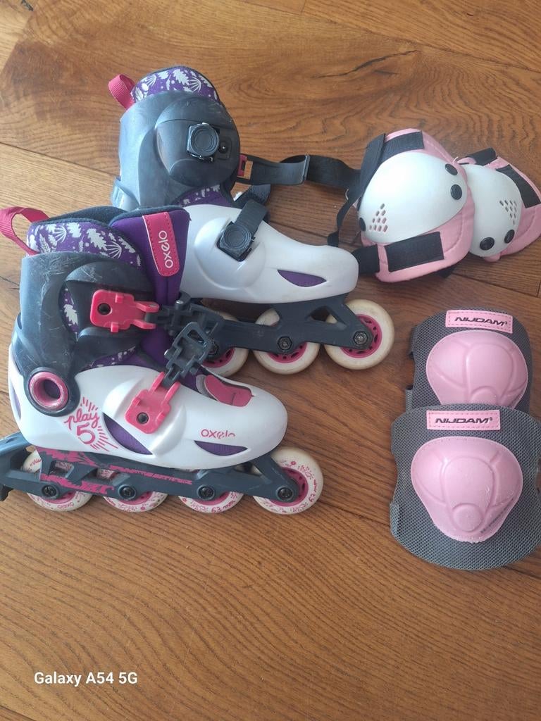 Skates maat 28/30 met bescherming, Ophalen of Verzenden, Gebruikt