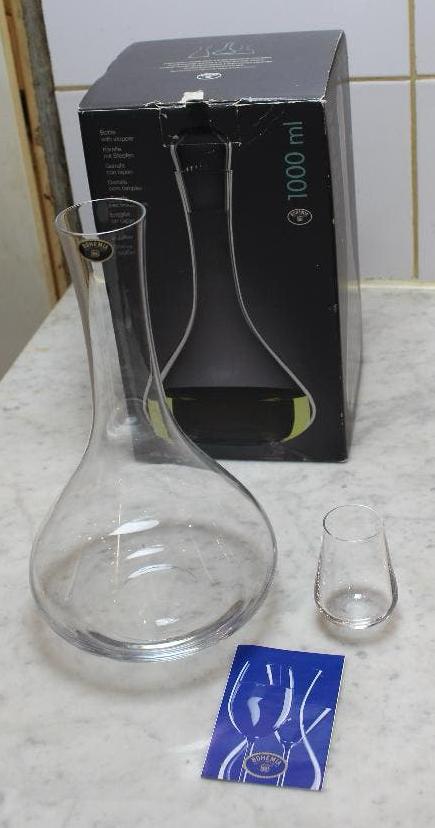 Bohemia Crystal Karaf met Stopper Design by Alena Holisova, Ophalen, Glas of Glazen, Nieuw, Glas