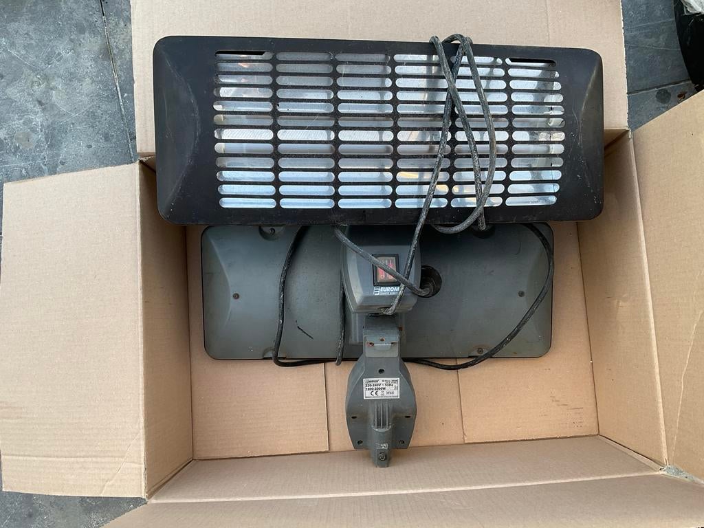 Eurom Q-time 2000 terrasverwarming - weinig gebruikt, Tuin en Terras, Terrasverwarmers, Elektrisch, Gebruikt, Ophalen of Verzenden