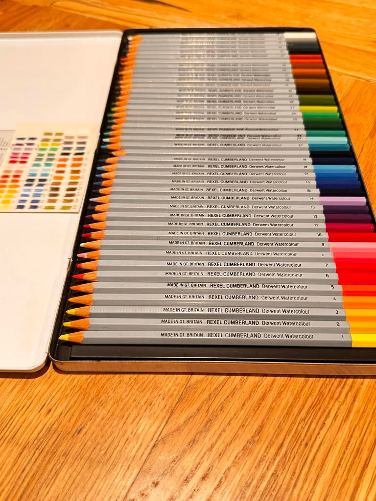 42 Derwent water colour potloden. Zo goed als nieuw!, Ophalen of Verzenden, Zo goed als nieuw, Potlood of Stift