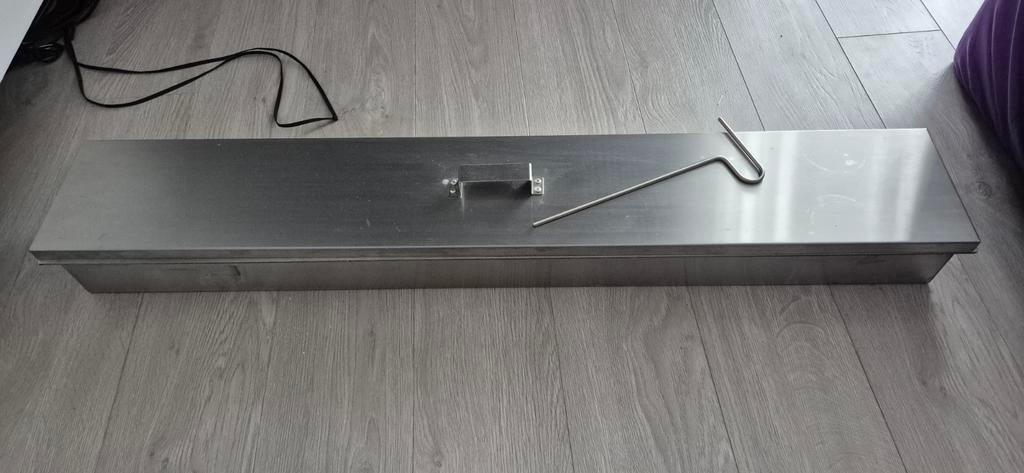 Bio ethanol haard 120 cm - Inbouwbrander RVS, Huis en Inrichting, Haarden, Ophalen, Gebruikt, Inbouwhaard, Overige soorten