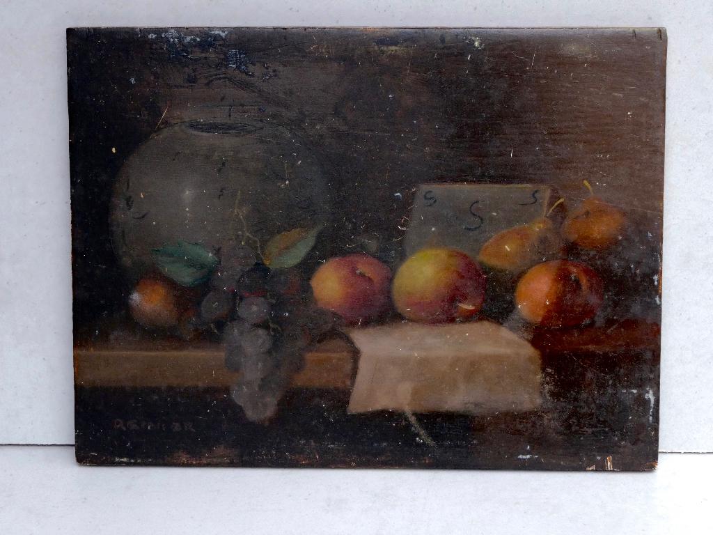 Stillevens en winterlandschap, Ophalen of Verzenden