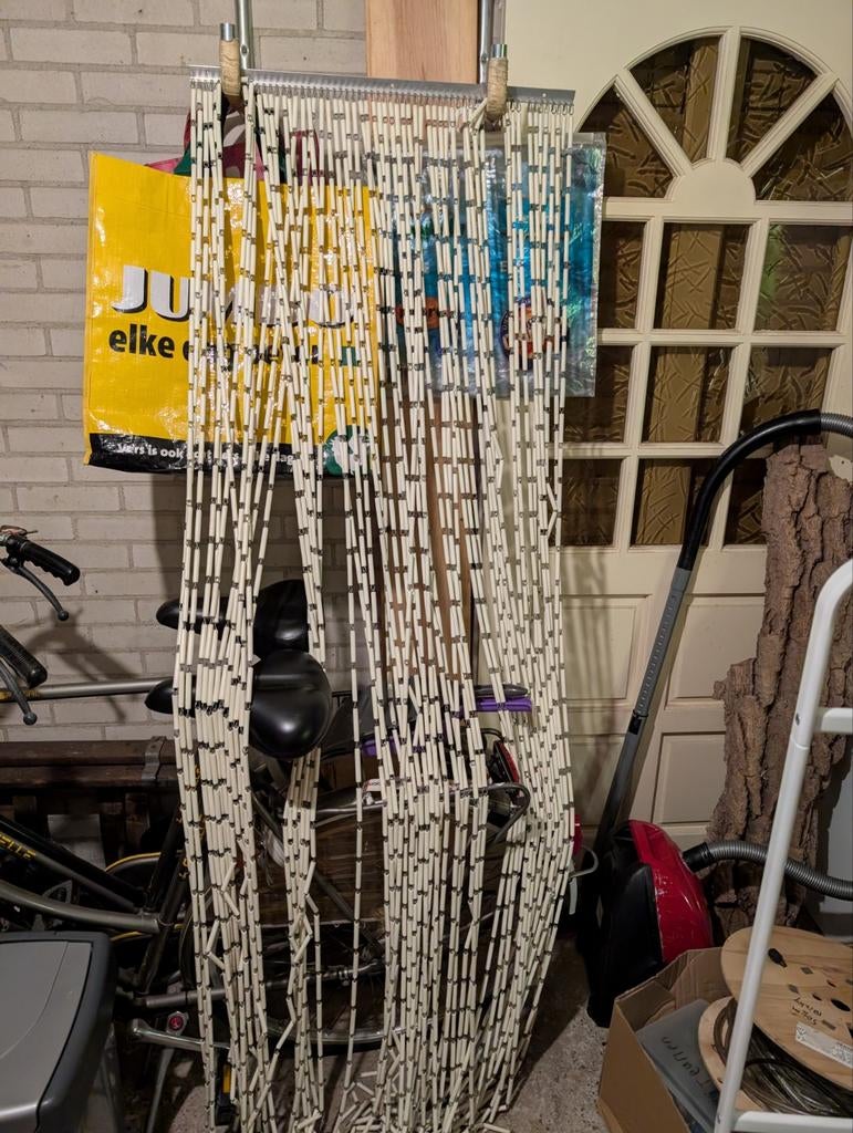 Vliegengordijn 62cm breed en 215cm lang, Ophalen of Verzenden, Wit, 50 tot 100 cm, 200 cm of meer