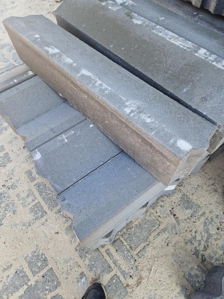 Betonbanden 5x20x20x100 grijs, Tuin en Terras, Tegels en Klinkers, Ophalen, Overige typen, Nieuw, Minder dan 5 m²
