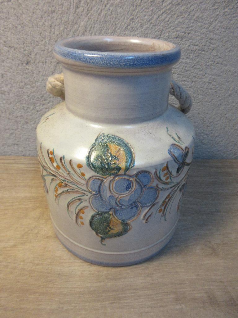 Vintage plantenhanger bloempot hangpot, Overige materialen, Gebruikt, Rond, Binnen