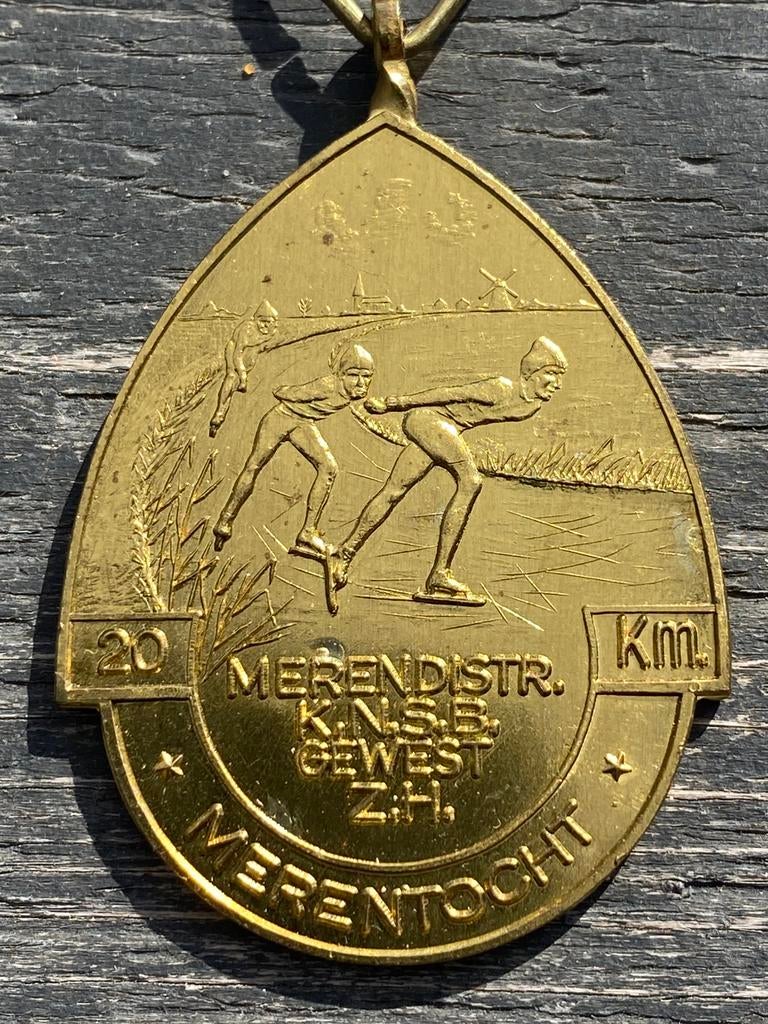 Medailles schaatsen Merendistrikt KNSB 1986, Ophalen of Verzenden, Overige materialen