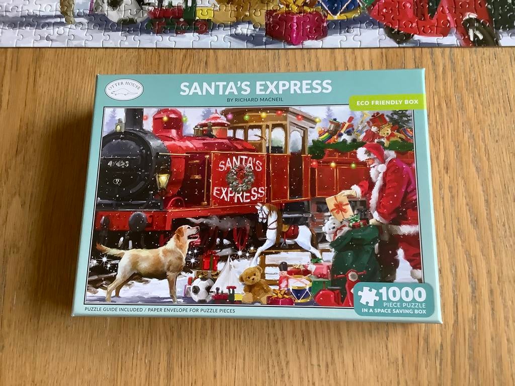 Otter House legpuzzel. Santa’s Express. Compleet, MOOI., Ophalen of Verzenden, 500 t/m 1500 stukjes, Zo goed als nieuw