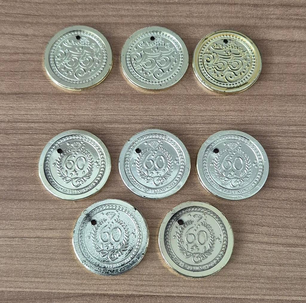 Efteling dukaten - 55 jaar & 60 jaar jubileum, Ophalen of Verzenden