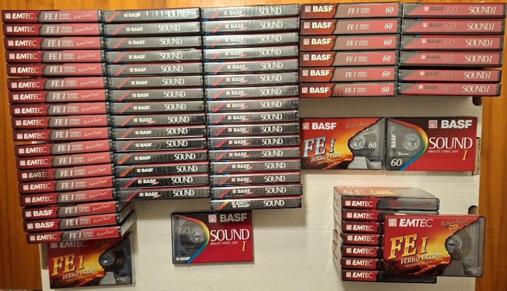 BASF/EMTEC gesealde cassttebandjes te koop!, Overige genres, Ophalen of Verzenden, Nieuw in verpakking, Onbespeeld