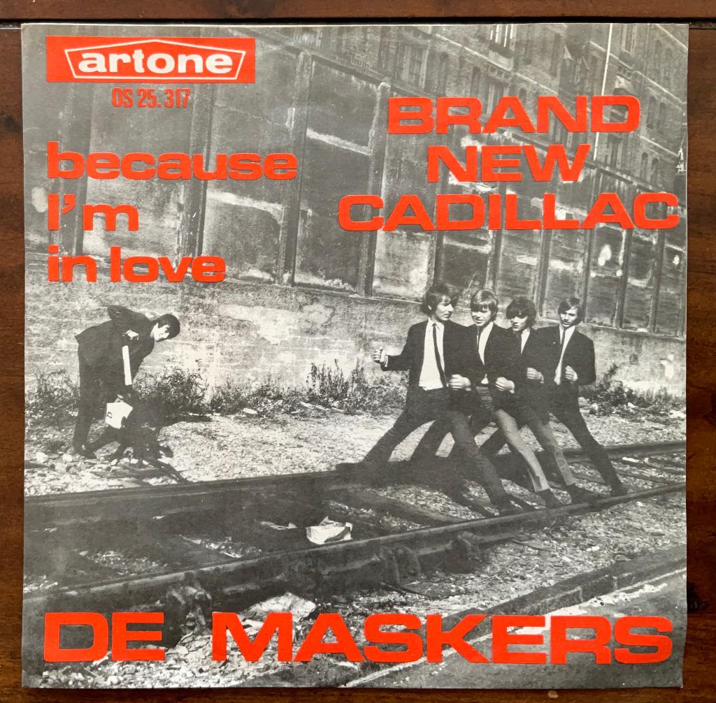 Nederbeat: De Maskers - Brand New Cadillac / Because I’m, 7 inch, Single, Ophalen of Verzenden, Zo goed als nieuw