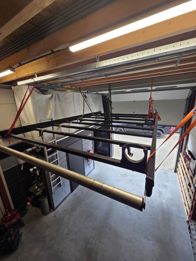 Imperiaal Ford Transit L2H2 aluminium met ladderrol, Auto diversen, Dakdragers, Ophalen, Gebruikt